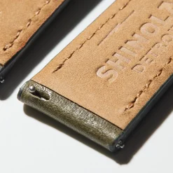 20mm Olive Leather Watch Strap