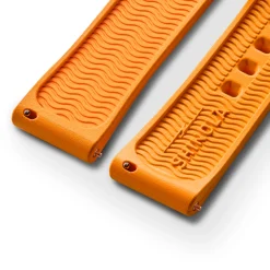 20mm Orange Rubber Watch Strap