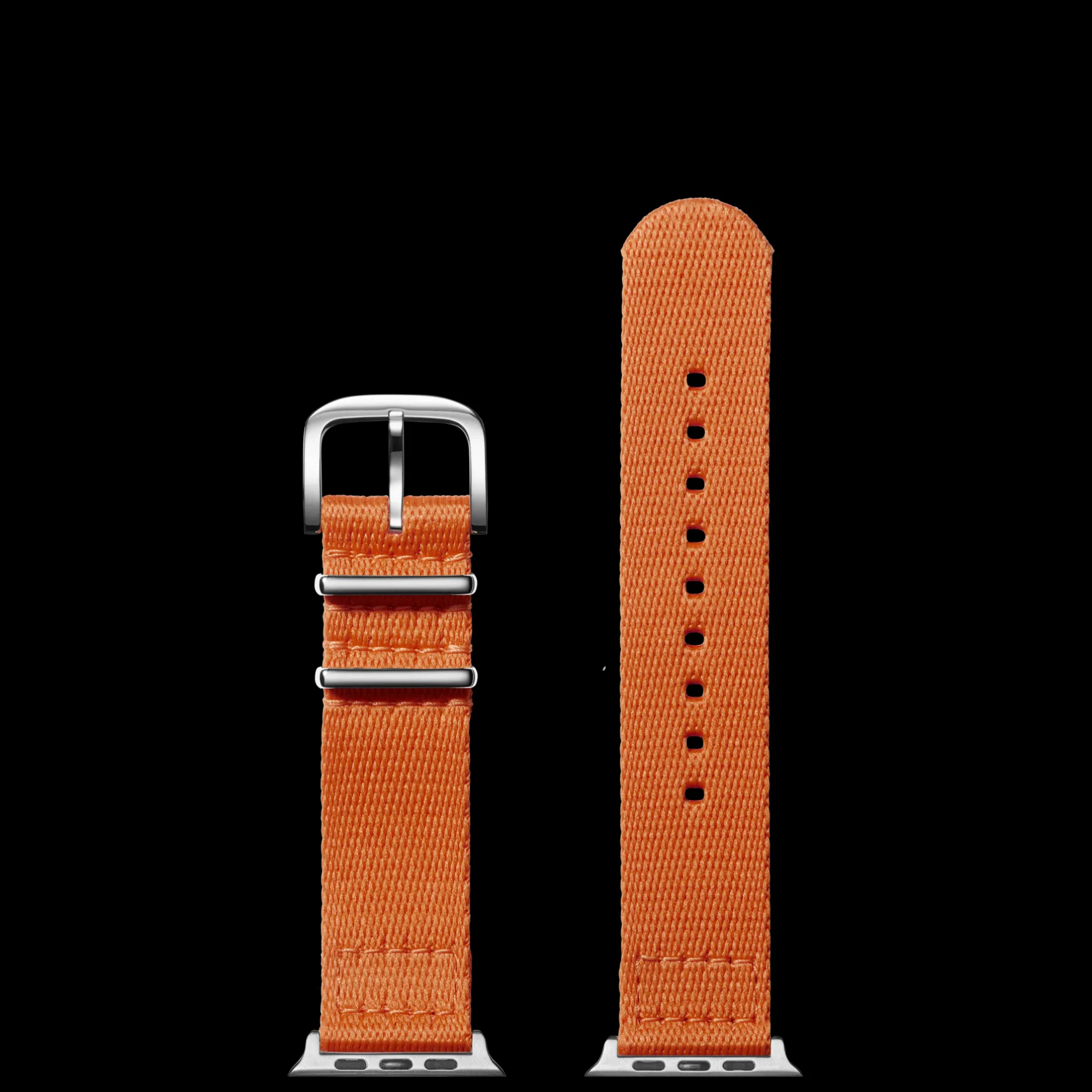 20mm Orange Split Nylon Apple Watch Strap