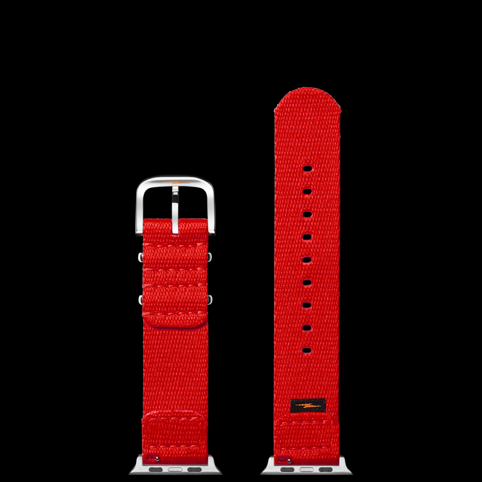 20mm Red Split Nylon Apple Watch Strap
