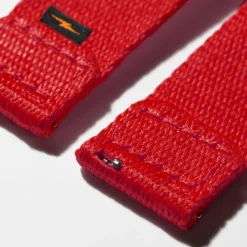 24mm Red Split Nylon Apple Watch Strap