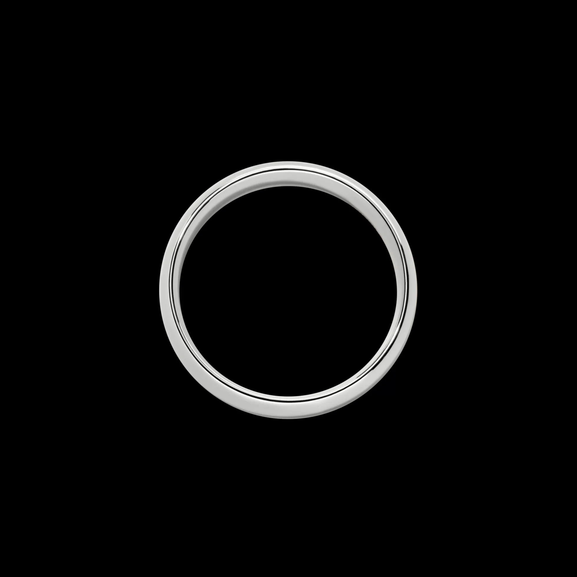 6mm Round White Gold Band