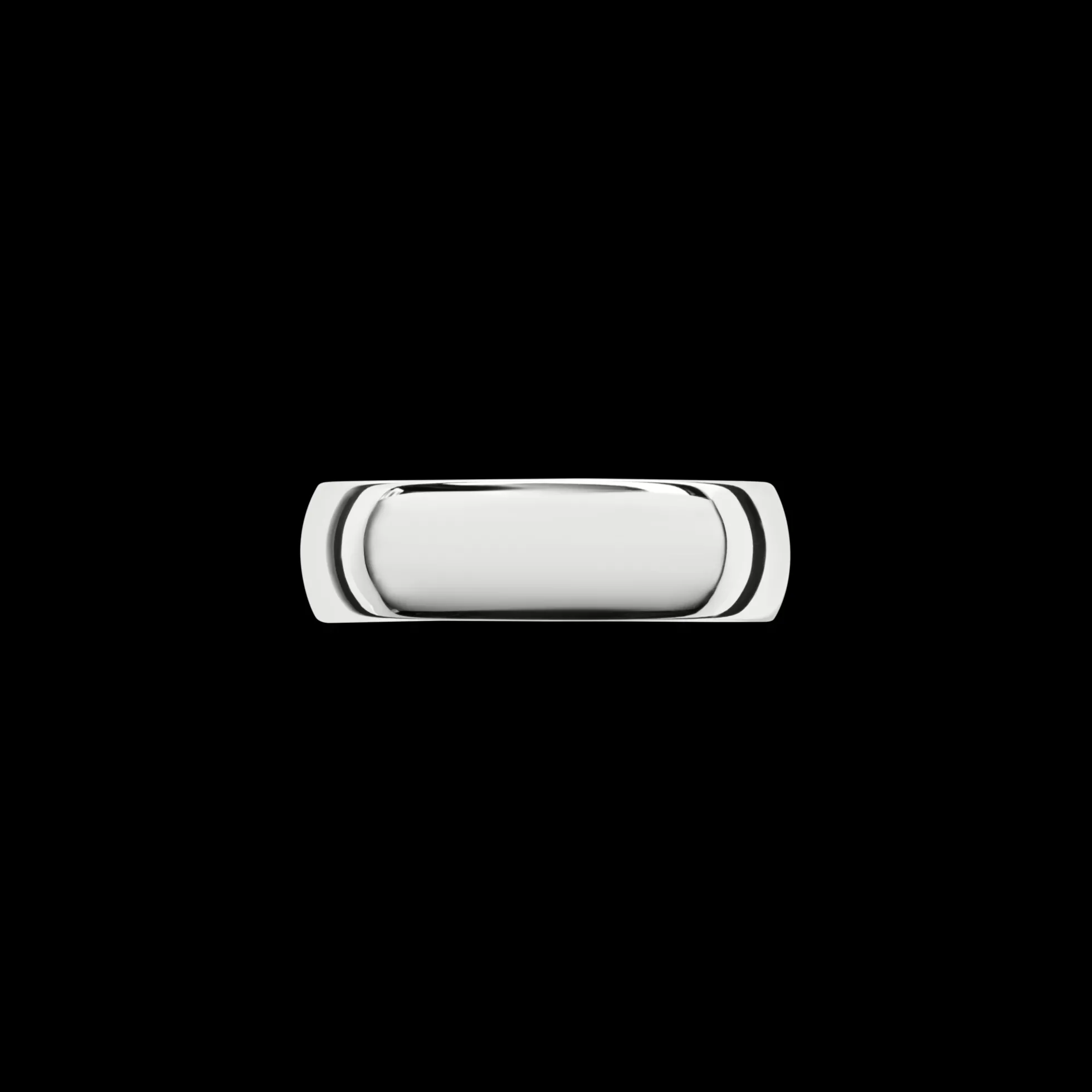 6mm Round White Gold Band