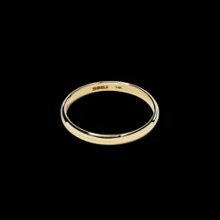 2mm Round Yellow Gold Band