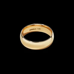 6mm Round Yellow Gold Band