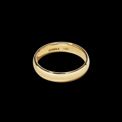 4mm Round Yellow Gold Band