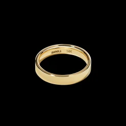 4mm Round Yellow Gold Band