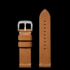 24mm Tan Leather Watch Strap