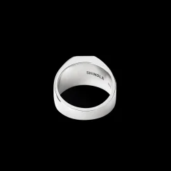 Octagonal Lapis Signet Ring