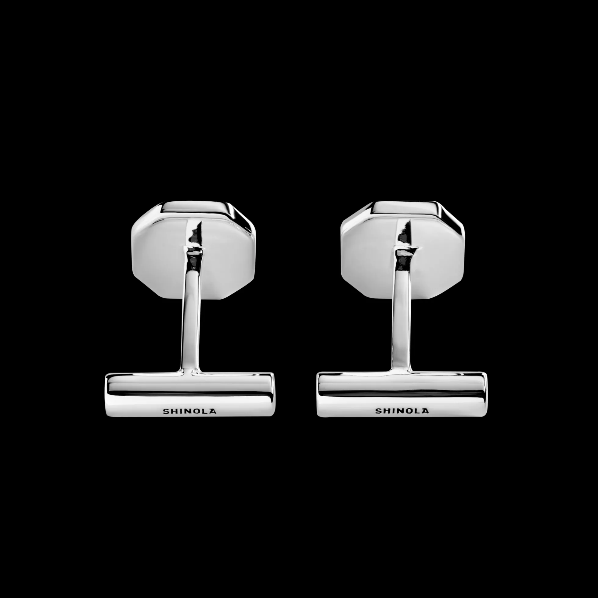 Octagonal Onyx Inlay Cufflinks