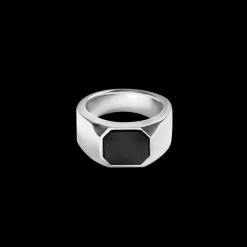 Octagonal Onyx Signet Ring