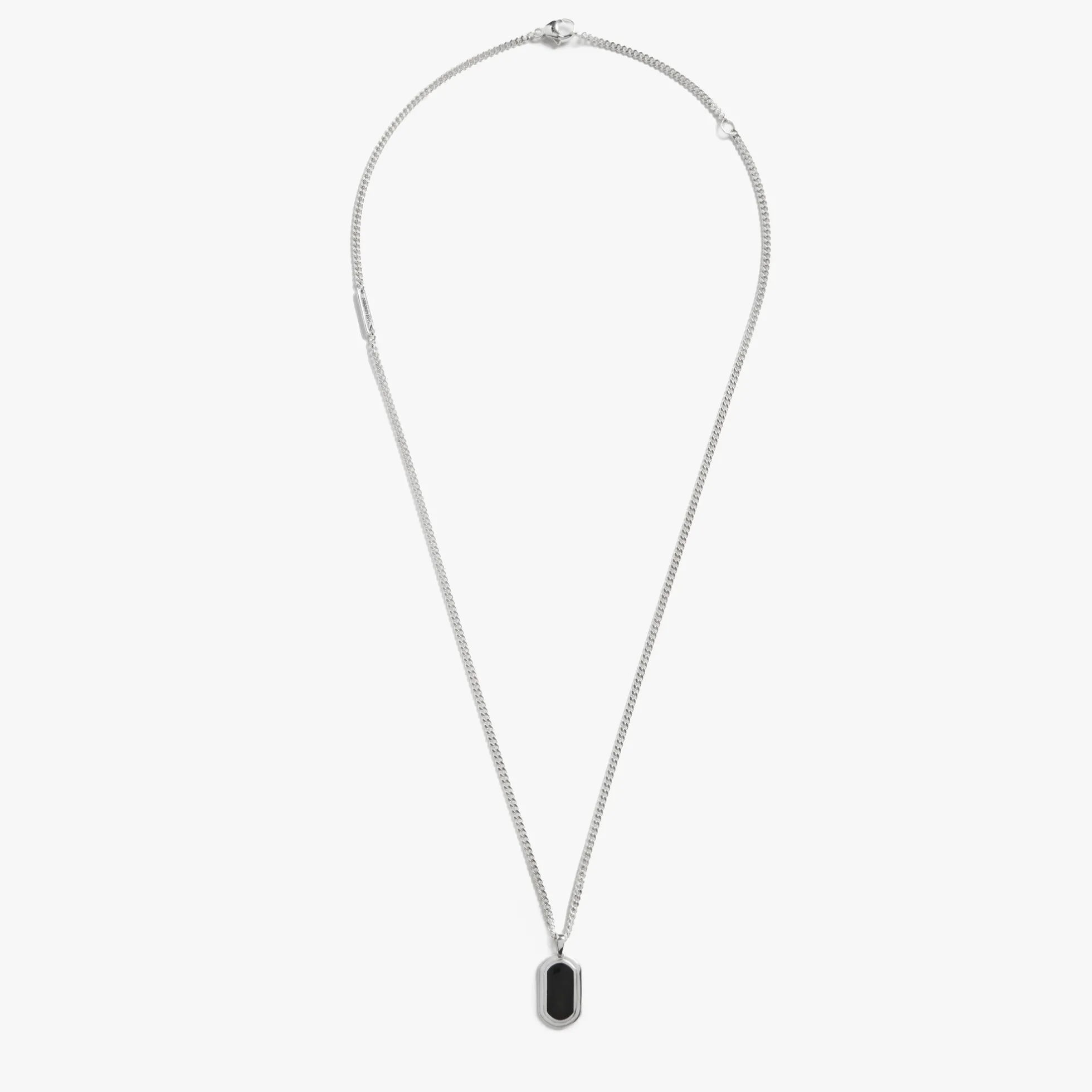 Onyx Tag Necklace