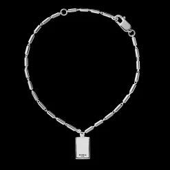 Petite Rectangular Tag Chain Bracelet