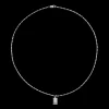 Petite Rectangular Tag Necklace