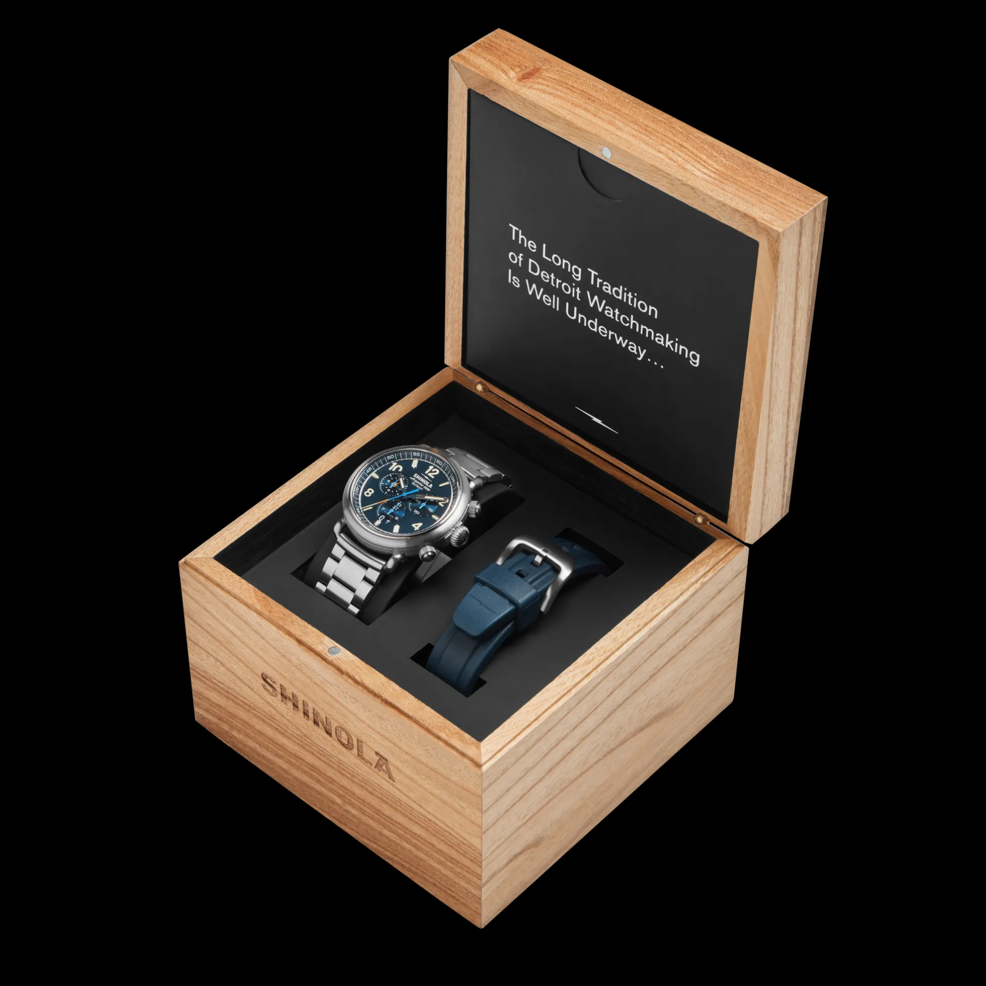 Runwell Chronograph West Wind Watch Gift Set with Additional Strap
