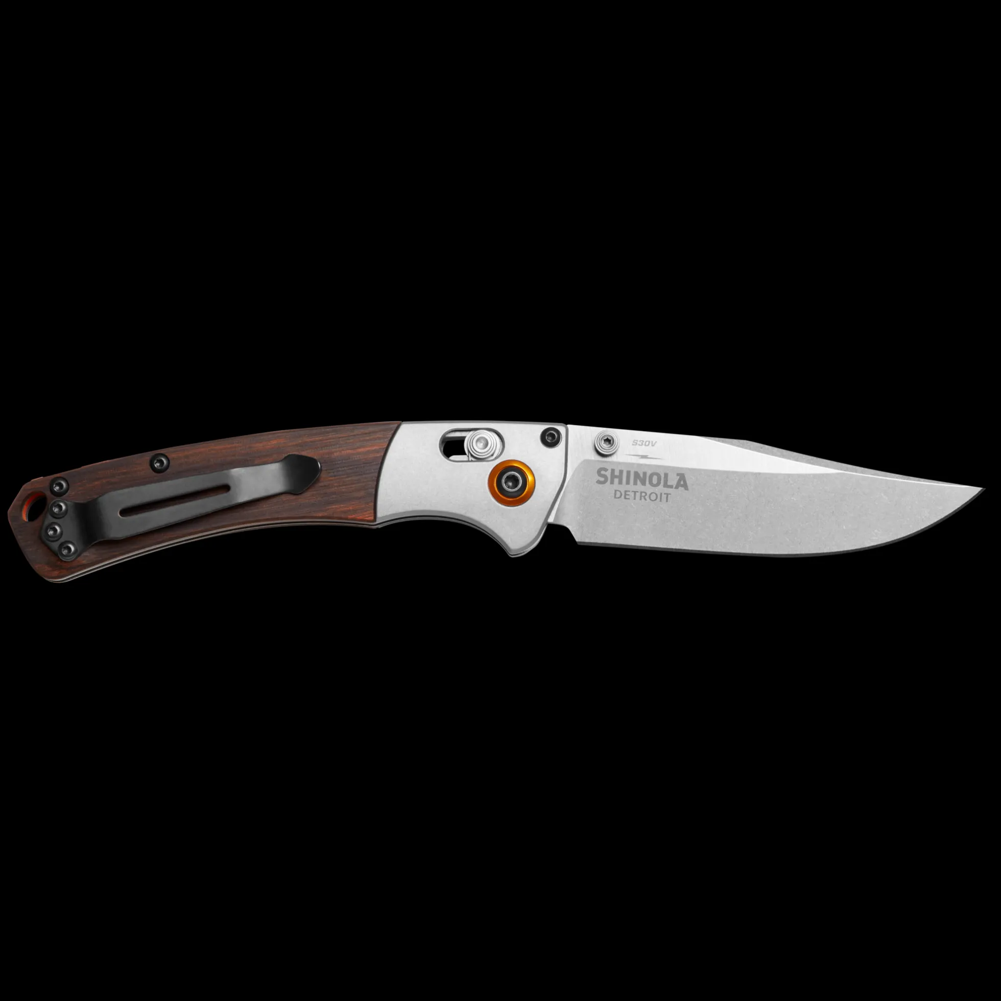 Shinola + Benchmade Mini Crooked River Pocket Knife