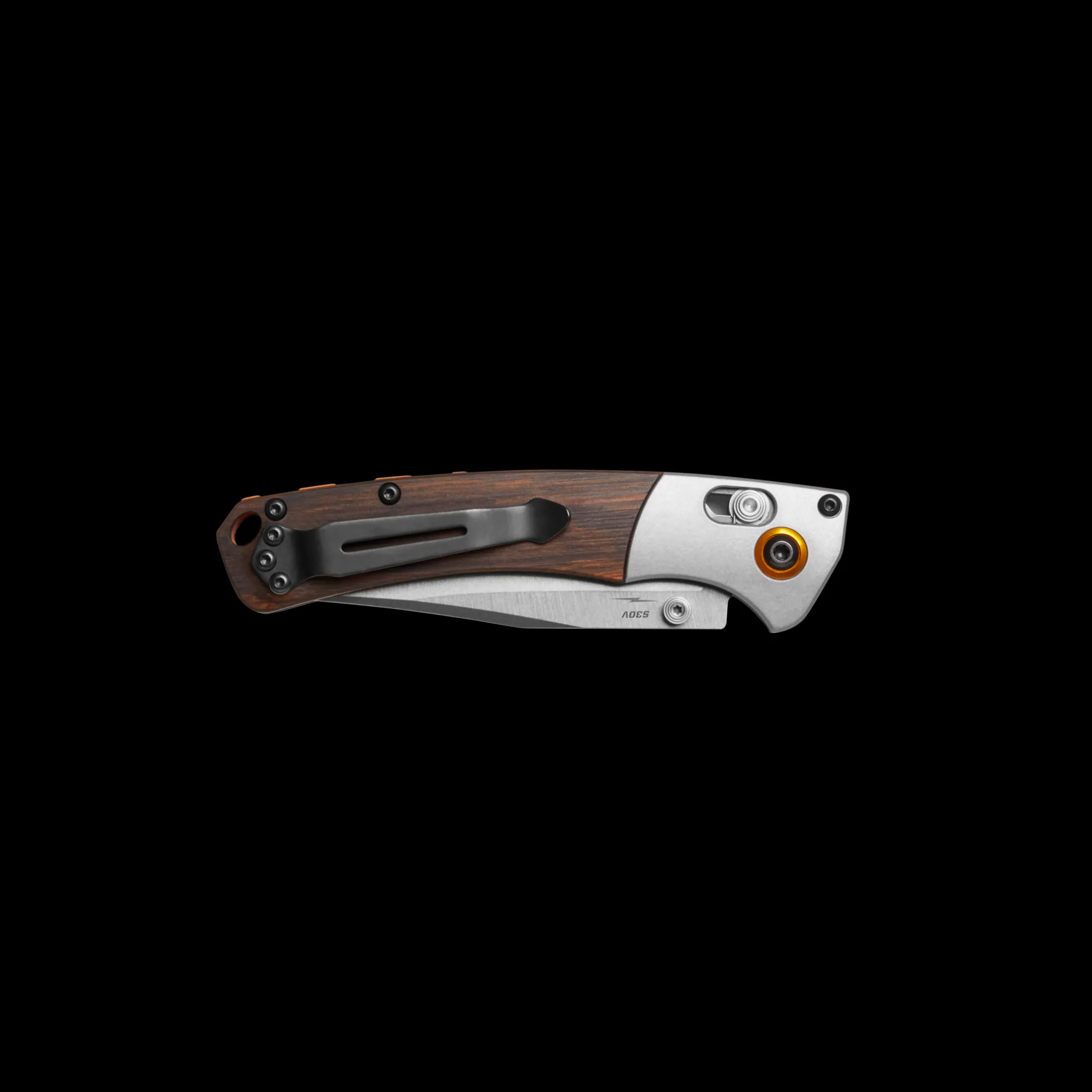 Shinola + Benchmade Mini Crooked River Pocket Knife