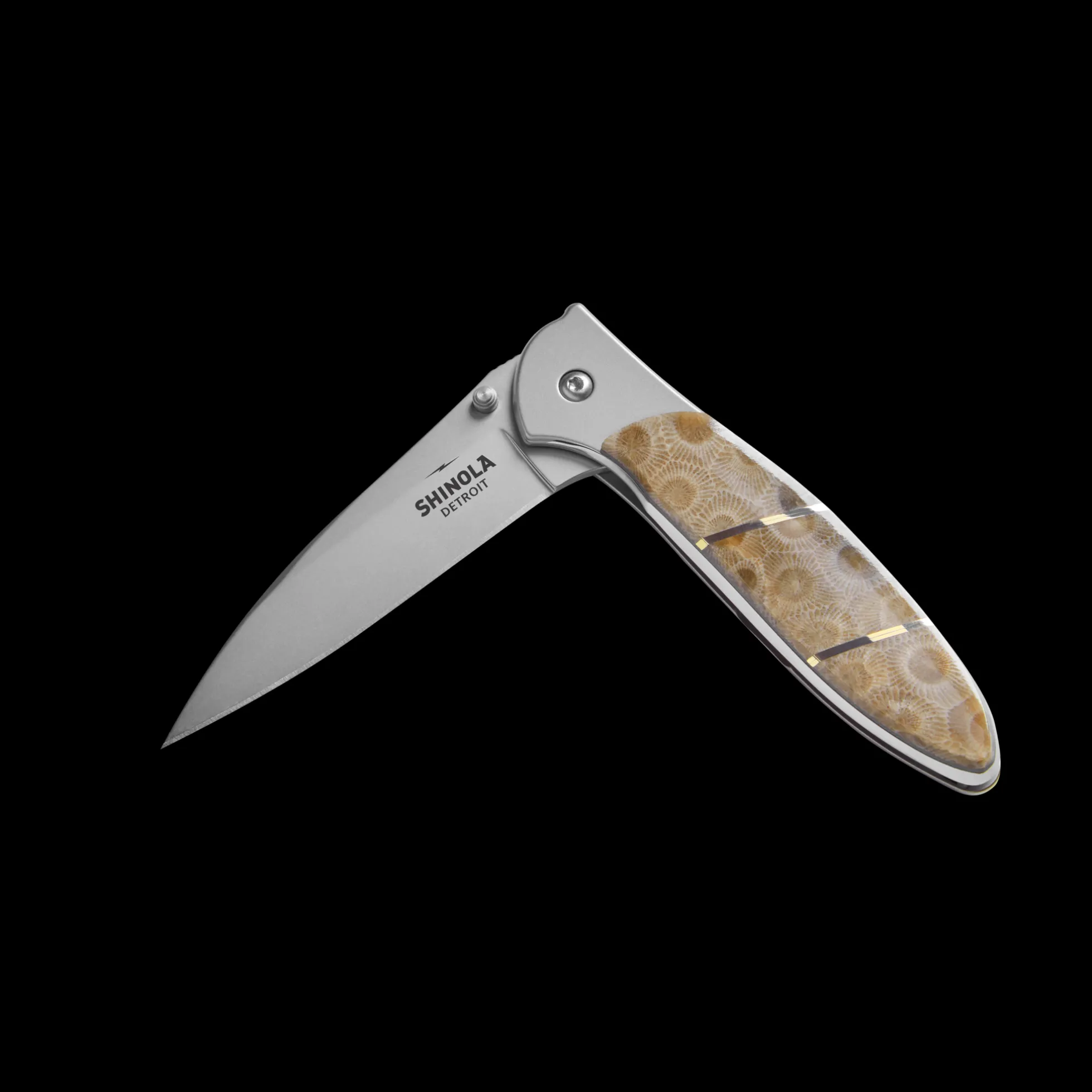 Shinola + Kershaw Petoskey Stone Pocket Knife