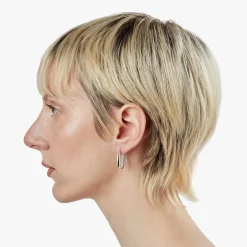 Signature Link Hoop Earrings